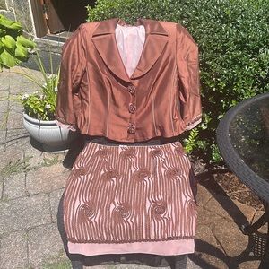 Kay Unger Jacket Skirt Set